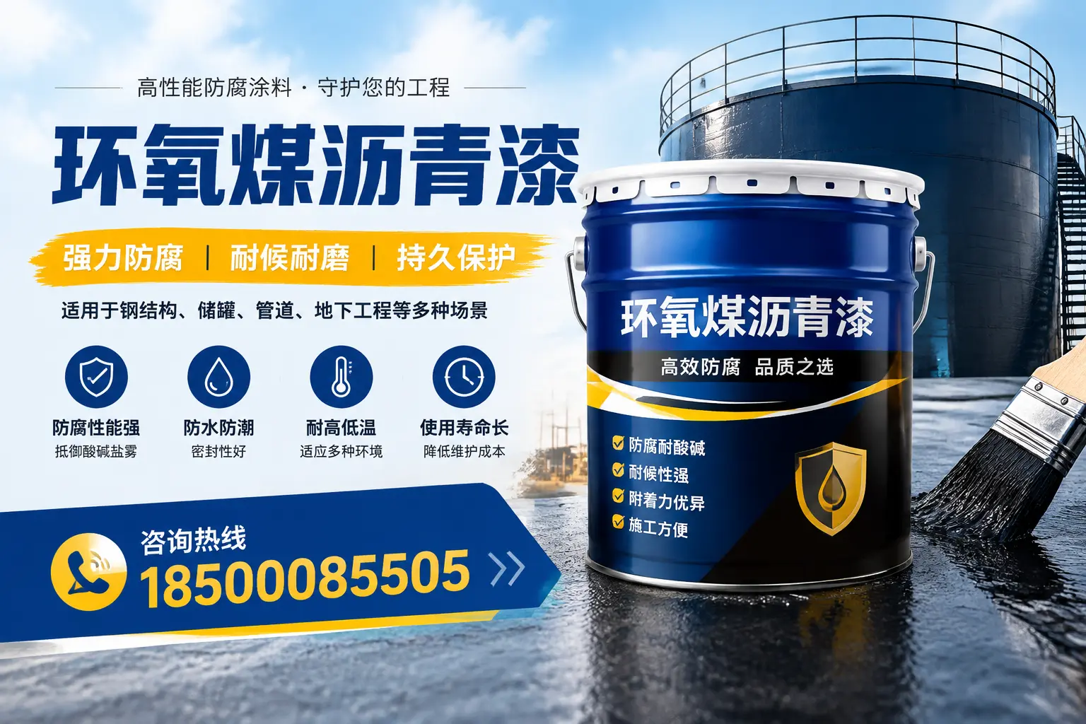 环氧煤沥青漆在工业中的应用，黔西南企业的选择